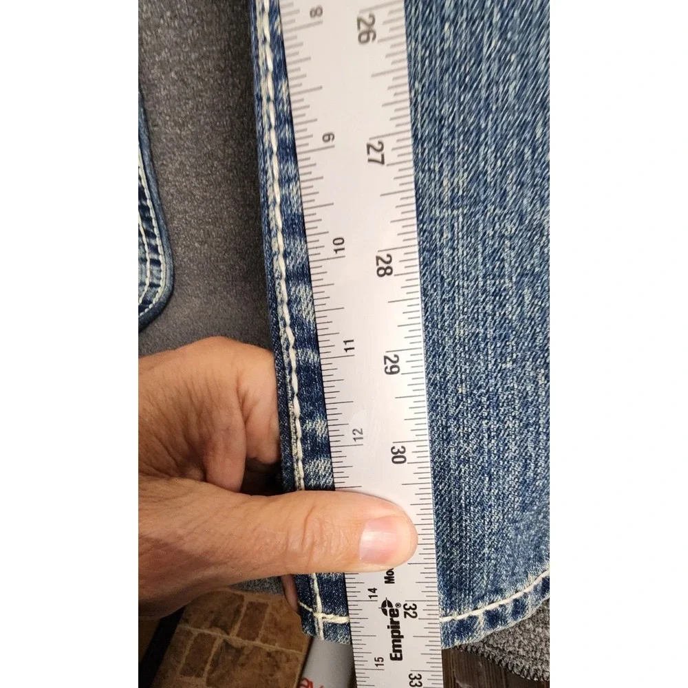 True Religion Bobby Super T Jeans Mens 38x34 Straight‎ Leg Light Wash USA